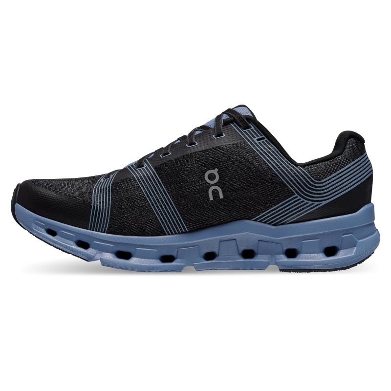 On Running Cloudgo Wide Men's Road Running Shoes Black | Shale | SLERK-4817