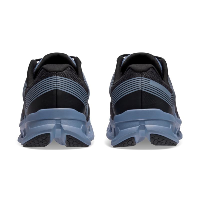 On Running Cloudgo Wide Men's Road Running Shoes Black | Shale | SLERK-4817