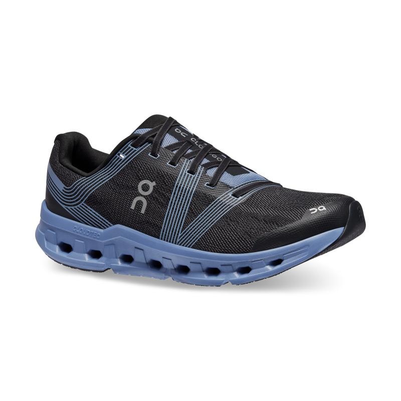 On Running Cloudgo Wide Men's Road Running Shoes Black | Shale | SLERK-4817