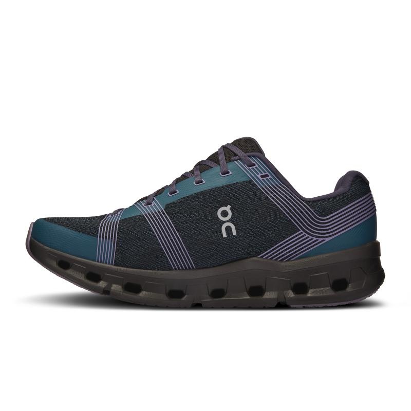 On Running Cloudgo Wide Men's Road Running Shoes Storm | Magnet Black | PGQDU-6047