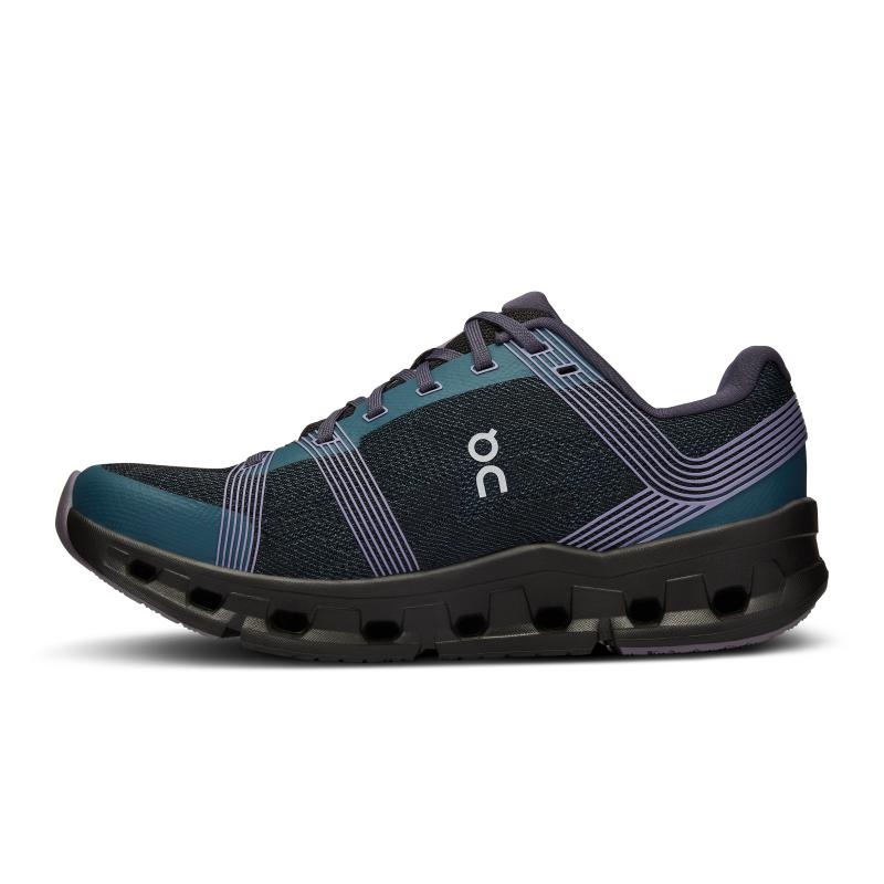 On Running Cloudgo Women's Road Running Shoes Storm | Magnet Black | JCMXT-3647