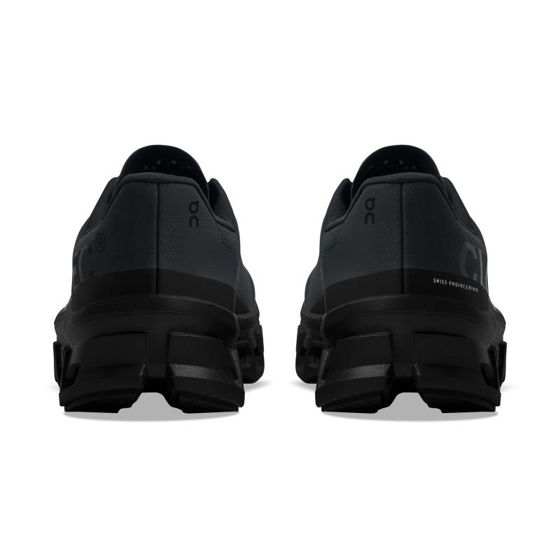 On Running Cloudmonster Men's Road Running Shoes All Black | VCGTR-3857