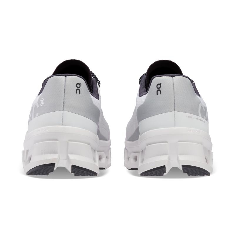 On Running Cloudmonster Men's Road Running Shoes All White | QEDFG-3145