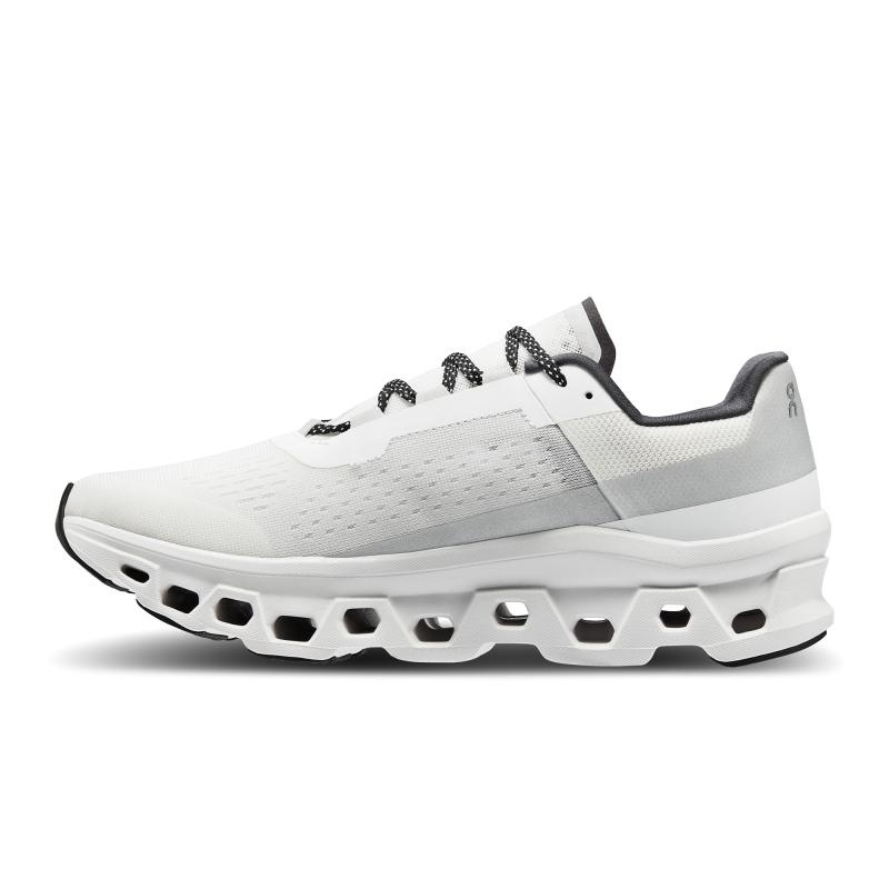 On Running Cloudmonster Men's Road Running Shoes Undyed-White | White | OMZRQ-4196