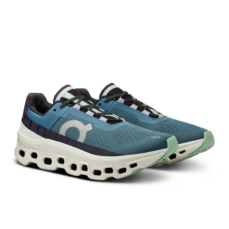 On Running Cloudmonster Men's Road Running Shoes Dust | Vapor Blue | RUVZY-6479