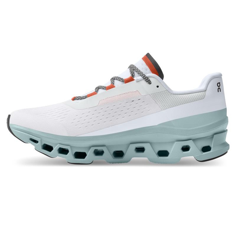 On Running Cloudmonster Men's Road Running Shoes Frost | Surf Grey | BPIQC-2903