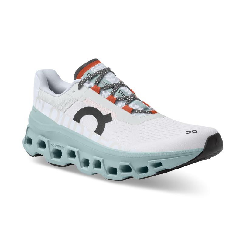 On Running Cloudmonster Men's Road Running Shoes Frost | Surf Grey | BPIQC-2903