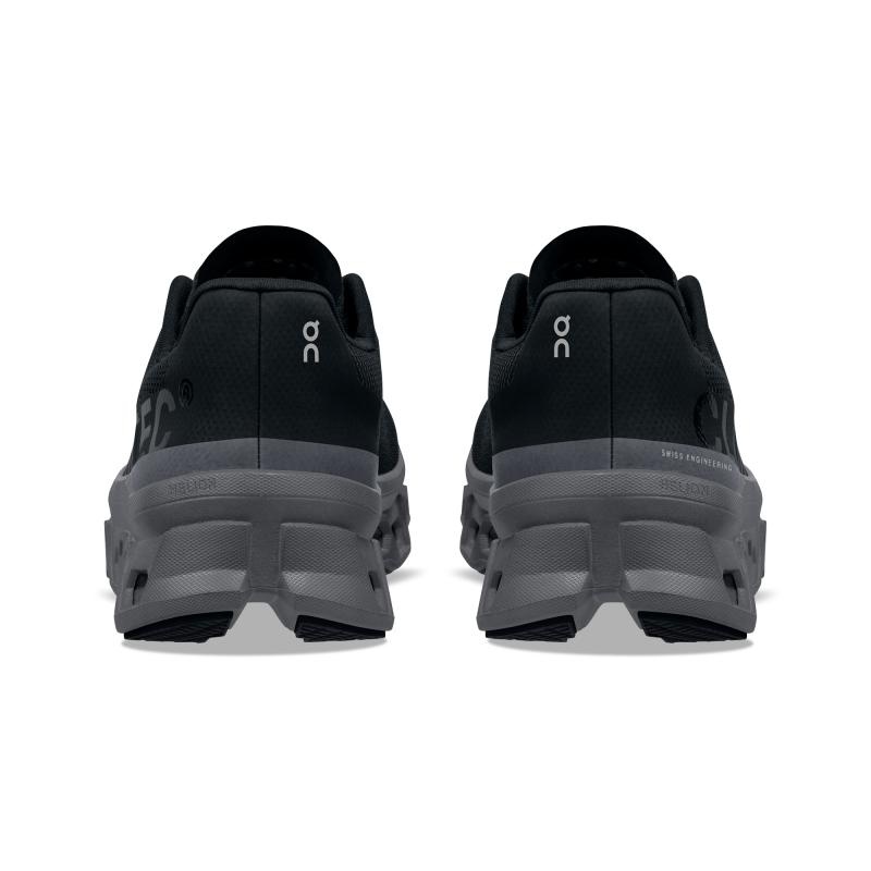 On Running Cloudmonster Women's Road Running Shoes Black | Magnet | SHUMC-9307