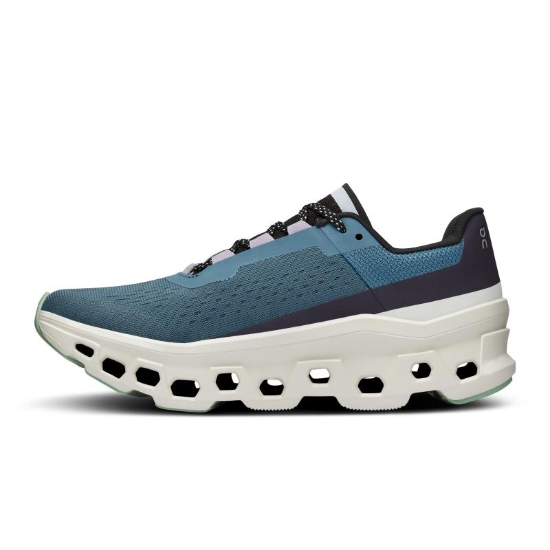 On Running Cloudmonster Women's Road Running Shoes Dust | Vapor Blue | QTBAP-2168