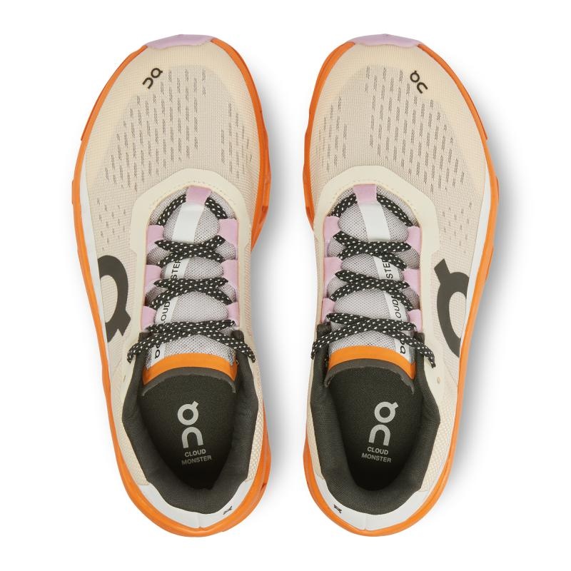 On Running Cloudmonster Women's Road Running Shoes Fawn | Turmeric Orange | UDBJT-1360