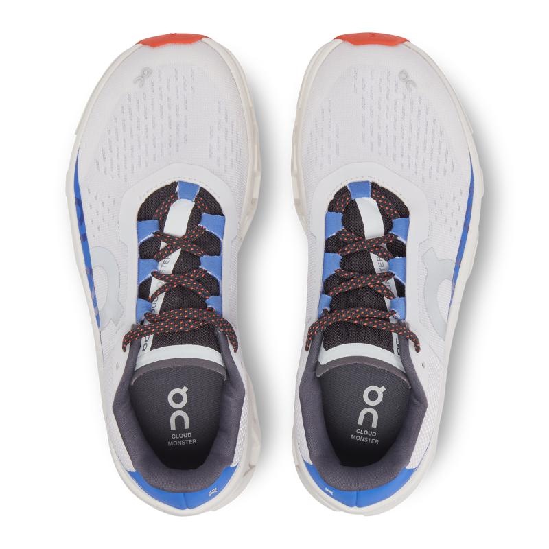 On Running Cloudmonster Women's Road Running Shoes Frost | Cobalt White | AHEDQ-7985