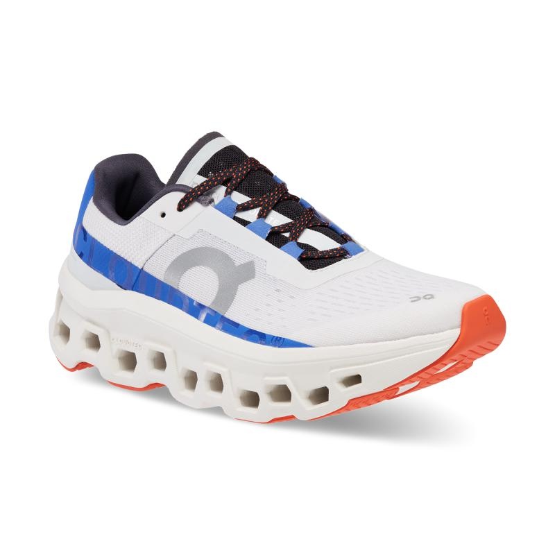 On Running Cloudmonster Women's Road Running Shoes Frost | Cobalt White | AHEDQ-7985