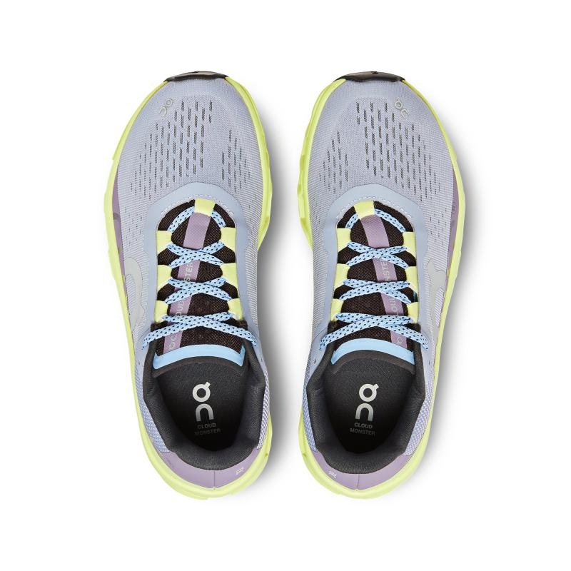 On Running Cloudmonster Women's Road Running Shoes Nimbus | Hay Grey | MQCDJ-3059