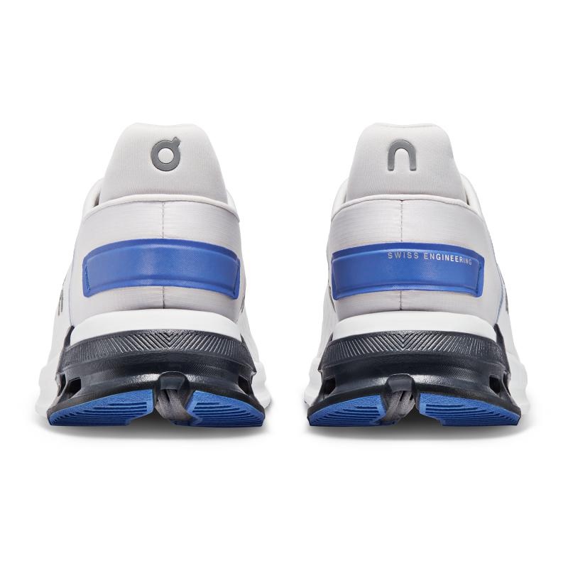 On Running Cloudnova Flux Men's Life Shoes Undyed-White | Cobalt | VZTSU-5476