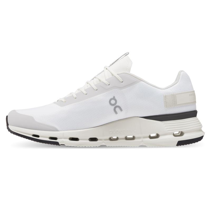 On Running Cloudnova Form Men's Life Shoes White | Eclipse | CAGLR-0724