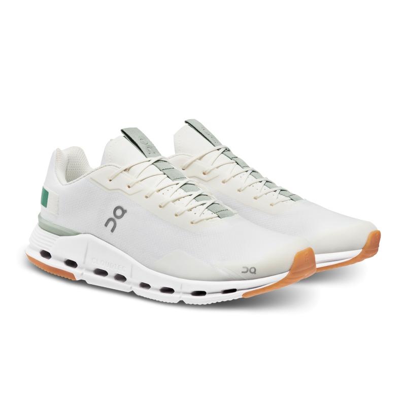 On Running Cloudnova Form Men's Life Shoes White | Green | BERTZ-7136