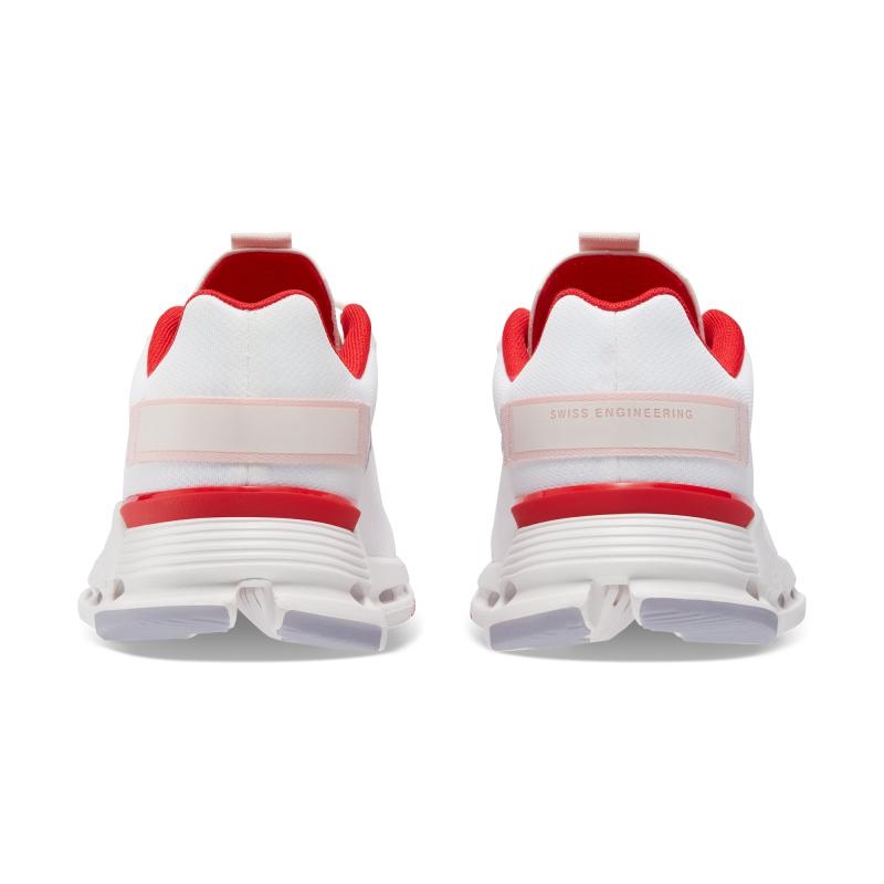 On Running Cloudnova Form Men's Life Shoes White | Red | FXUIG-2873