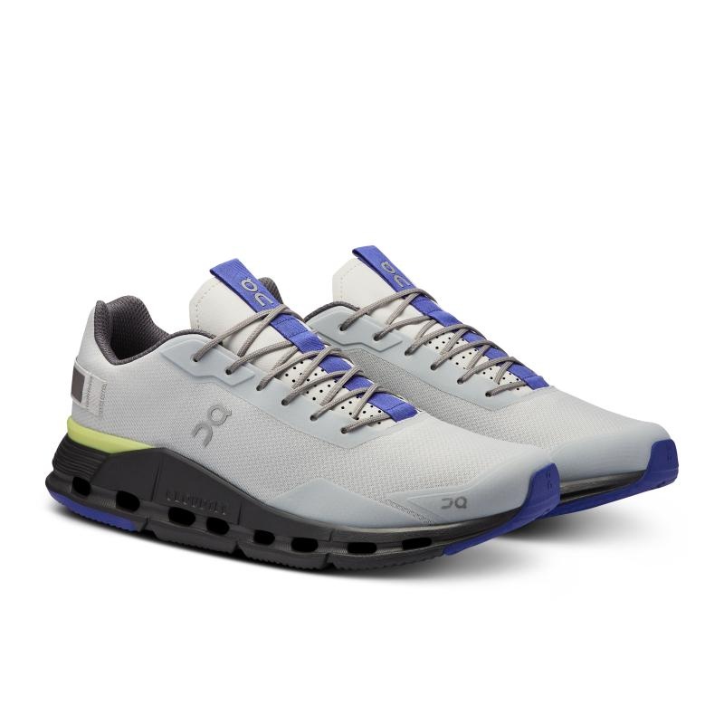 On Running Cloudnova Form Men's Life Shoes Glacier | Zest Grey | THWUA-6912