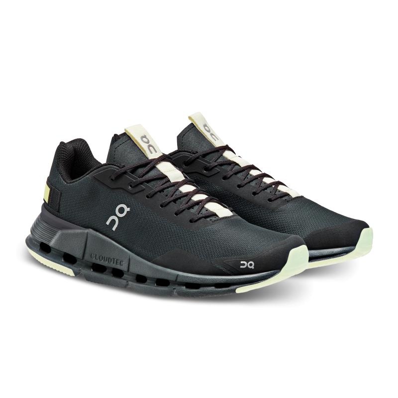 On Running Cloudnova Form Women's Lifestyle Shoes Black | Hay | PSMNK-1385