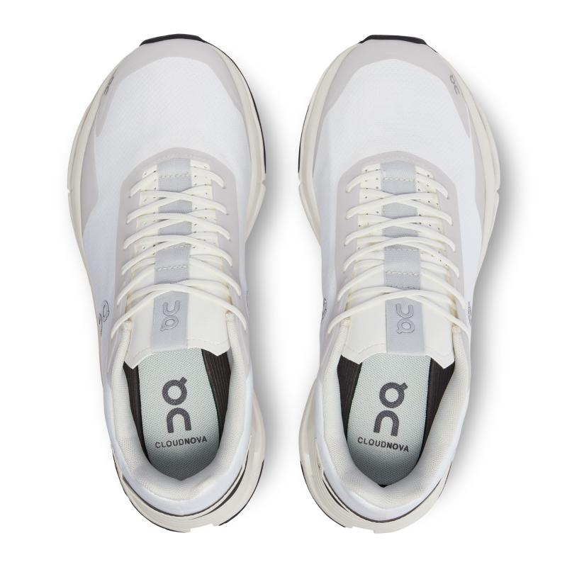 On Running Cloudnova Form Women's Lifestyle Shoes White | Eclipse | JXZKR-3972