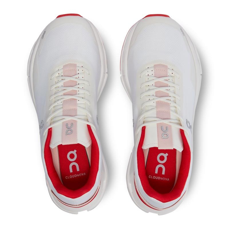 On Running Cloudnova Form Women's Lifestyle Shoes White | Red | NGCPU-9768