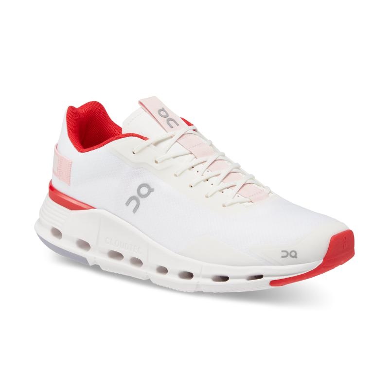 On Running Cloudnova Form Women's Lifestyle Shoes White | Red | NGCPU-9768