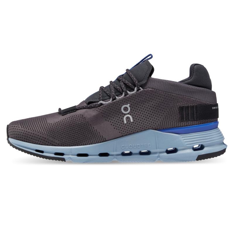 On Running Cloudnova Men's Life Shoes Eclipse | Chambray Grey | VMGAT-9137