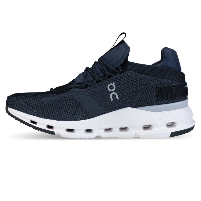 On Running Cloudnova Men's Life Shoes Navy | White | SQKXF-3905