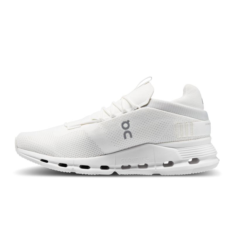 On Running Cloudnova Men's Life Shoes Undyed-White | White | TFYQS-5617