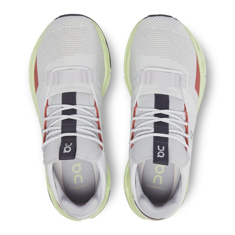 On Running Cloudnova Men's Life Shoes White | Limelight | YVUJM-2869