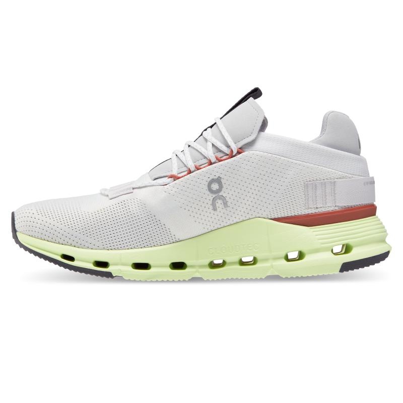 On Running Cloudnova Men's Life Shoes White | Limelight | YVUJM-2869