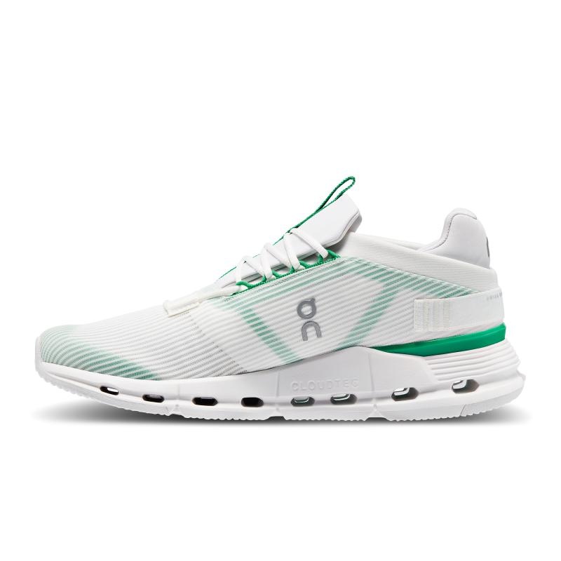 On Running Cloudnova Void Men's Life Shoes Undyed-White | Mint | JAWOX-1405