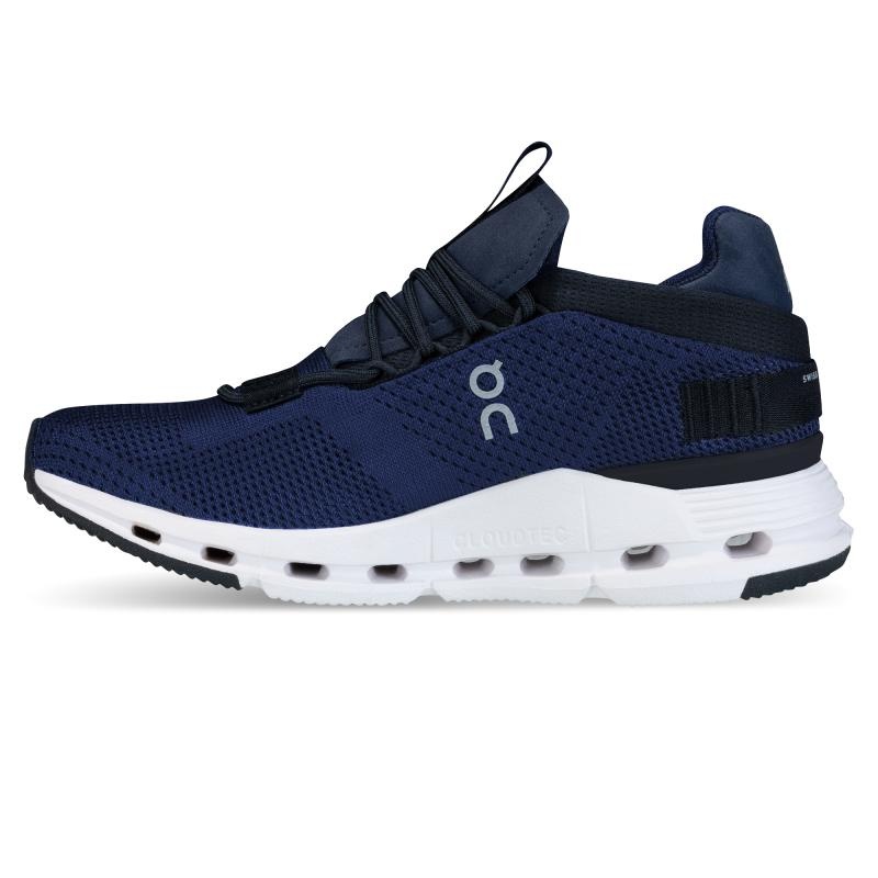 On Running Cloudnova Women's Lifestyle Shoes Navy | White | LCIMB-2803