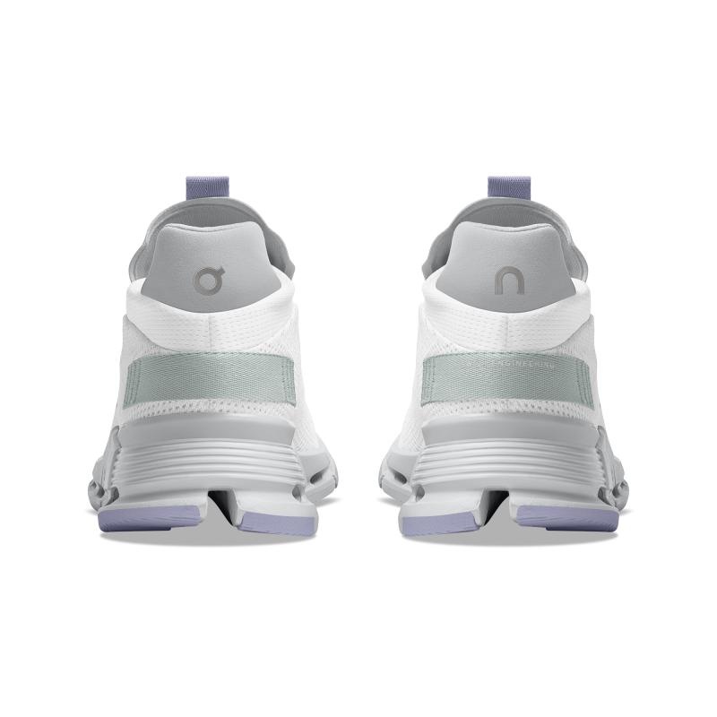 On Running Cloudnova Women's Lifestyle Shoes White | Glacier | ILJPF-2056