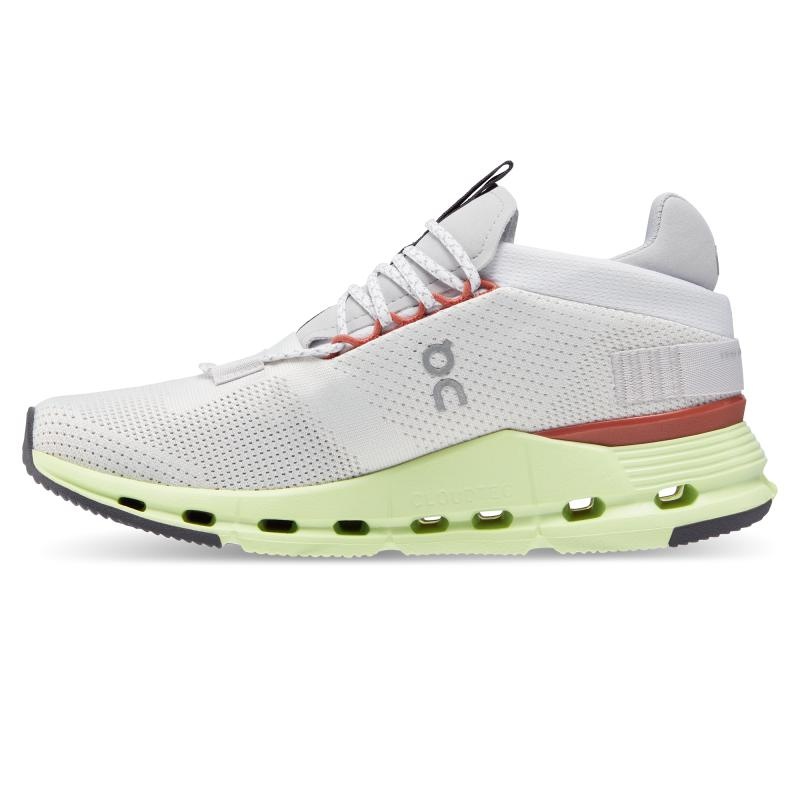 On Running Cloudnova Women's Lifestyle Shoes White | Limelight | KSJOH-2893