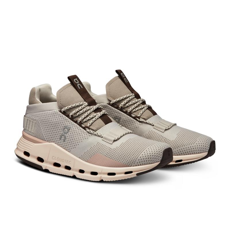 On Running Cloudnova Women's Lifestyle Shoes Pearl | Shell Grey | DRMQT-8147