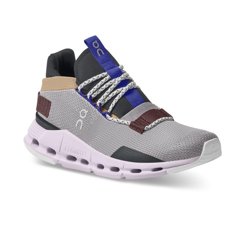 On Running Cloudnova Women's Lifestyle Shoes Zinc | Lily Grey | CKUGT-3048