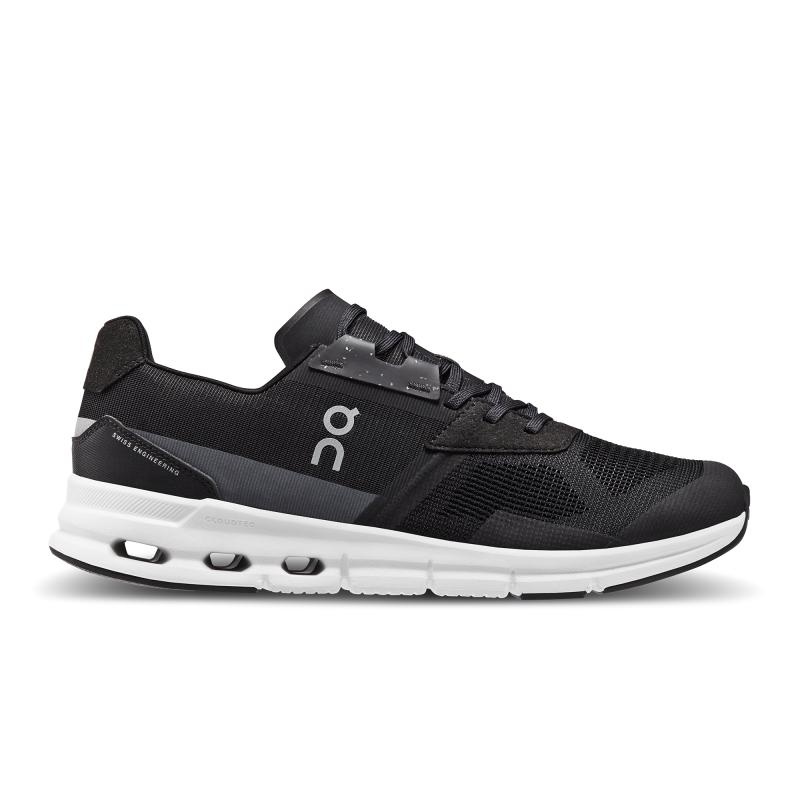 On Running Cloudrift Men\'s Life Shoes Black | White | KVNDM-2693