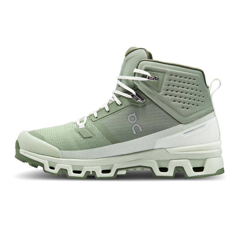 On Running Cloudrock 2 Waterproof Men's Hiking Boots Reseda | Aloe Green | TXJVQ-7953