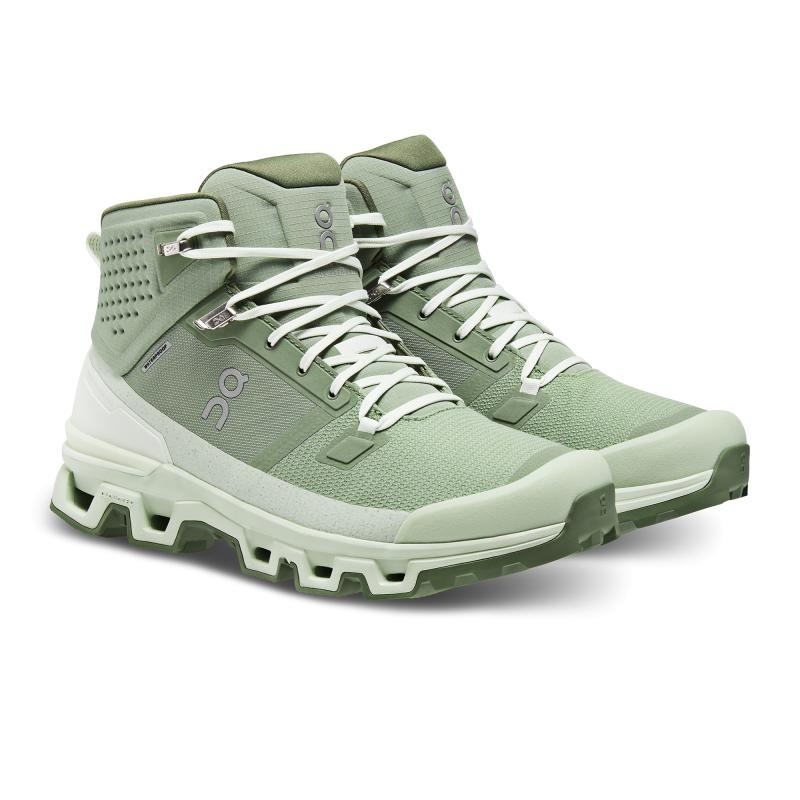 On Running Cloudrock 2 Waterproof Men's Hiking Boots Reseda | Aloe Green | TXJVQ-7953