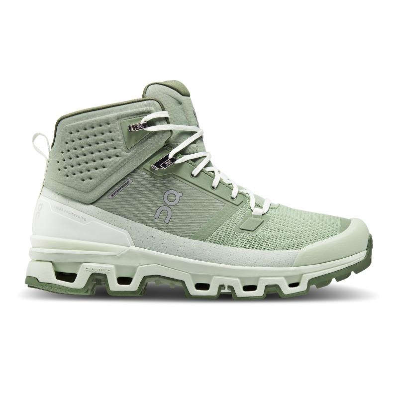 On Running Cloudrock 2 Waterproof Men\'s Hiking Boots Reseda | Aloe Green | TXJVQ-7953