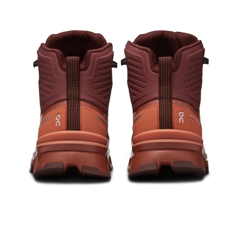 On Running Cloudrock 2 Waterproof Women's Hiking Boots Beet | Auburn Burgundy | FXURC-0673