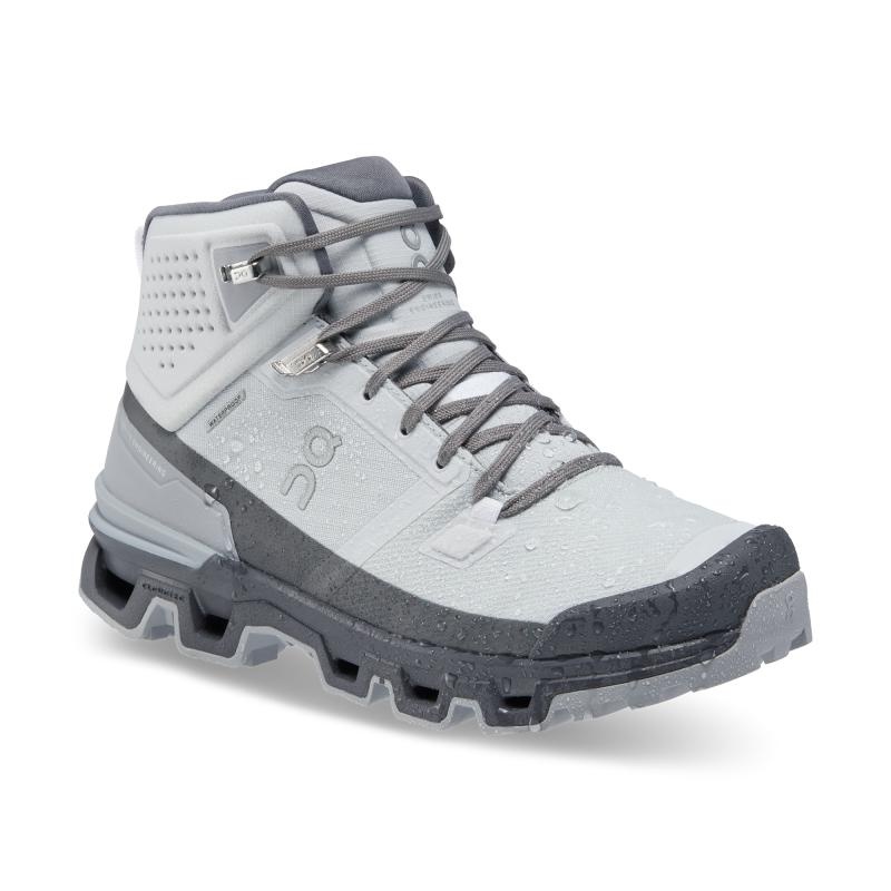 On Running Cloudrock 2 Waterproof Women's Hiking Boots Glacier | Eclipse Grey | MQALW-9250