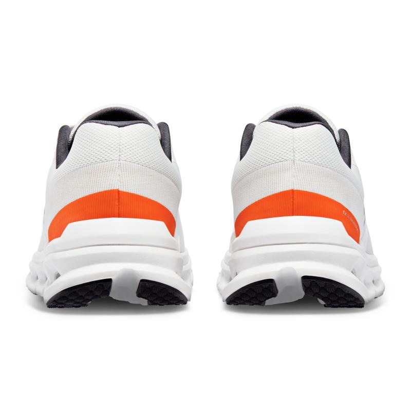 On Running Cloudrunner Men's Road Running Shoes Undyed-White | Flame | KYNFI-9257