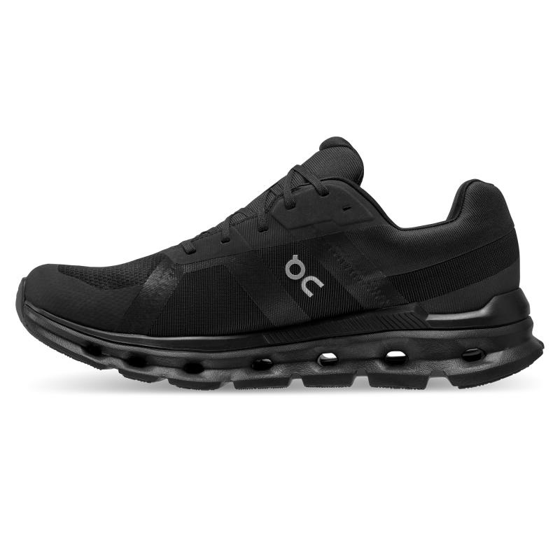 On Running Cloudrunner Waterproof Men's Road Running Shoes Black | HNDPA-9680