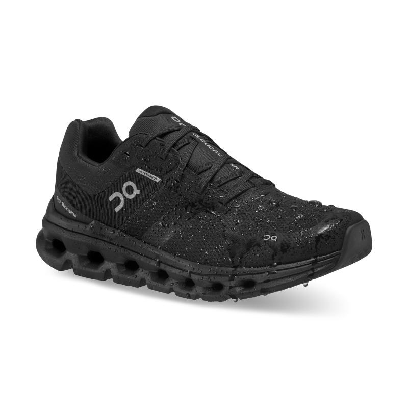 On Running Cloudrunner Waterproof Women's Road Running Shoes Black | MOEWJ-1923