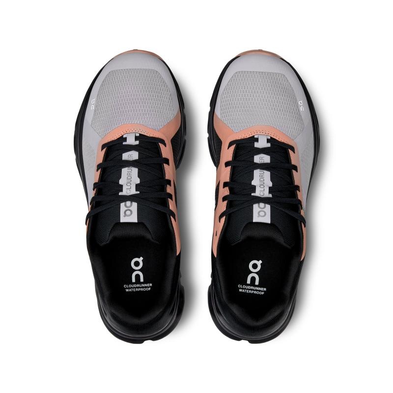 On Running Cloudrunner Waterproof Women's Road Running Shoes Fade | Black | HXKOJ-4791