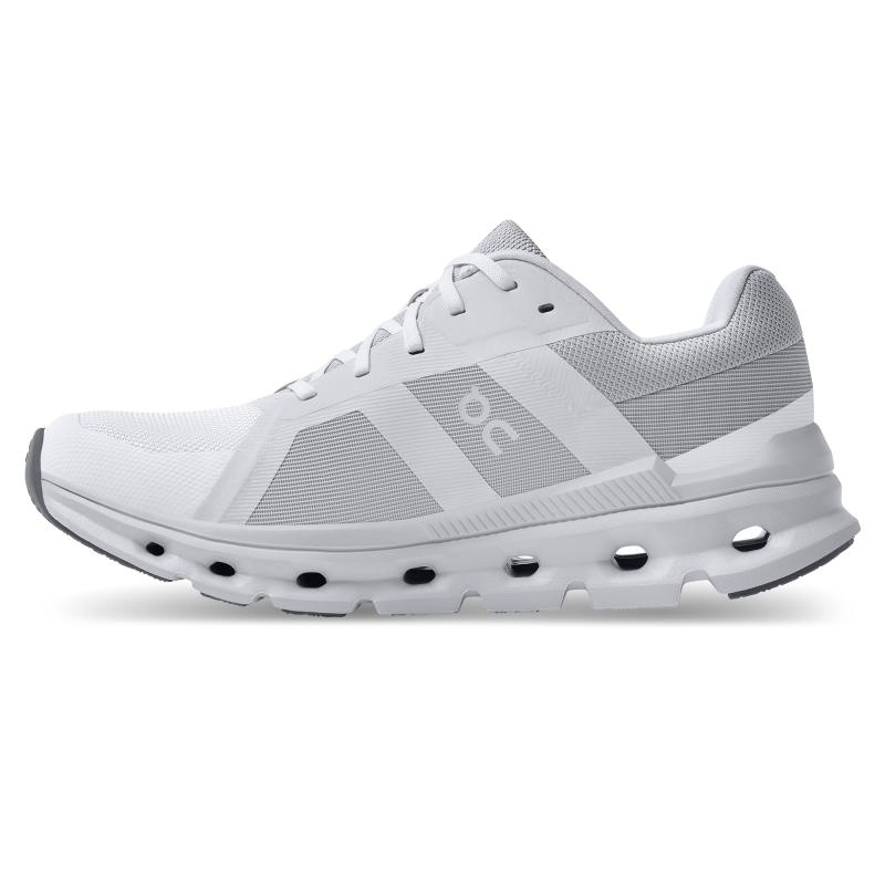 On Running Cloudrunner Wide Women's Road Running Shoes White | Frost | ZSYOC-5734