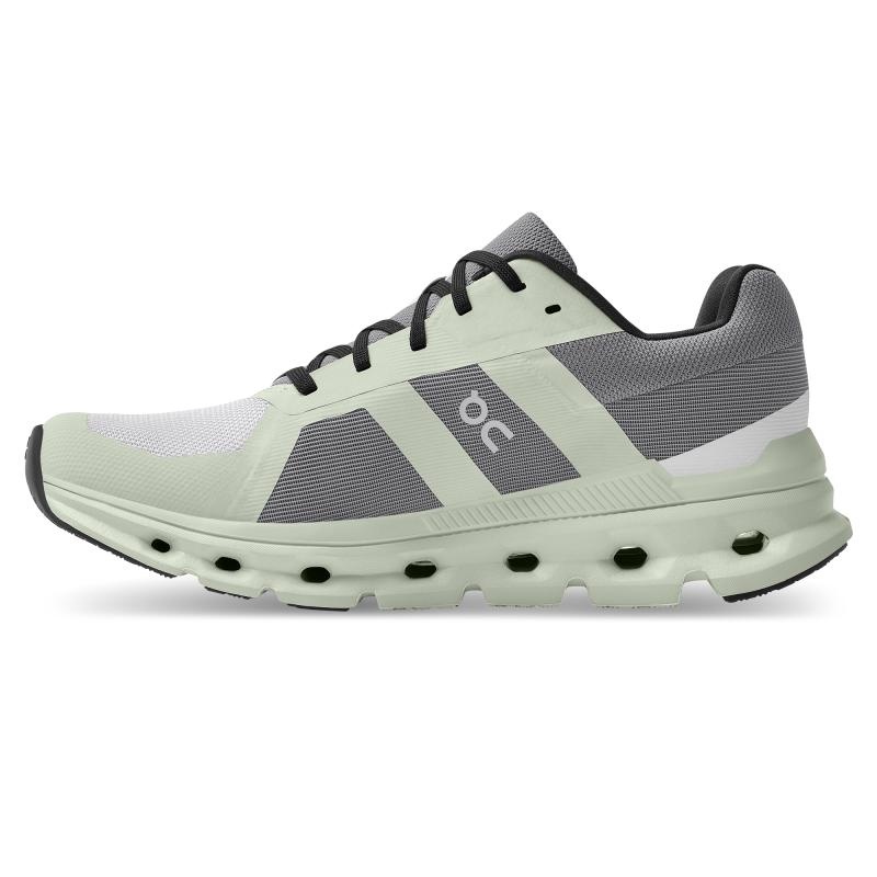 On Running Cloudrunner Women's Road Running Shoes Frost | Aloe Grey | HPGFB-9104