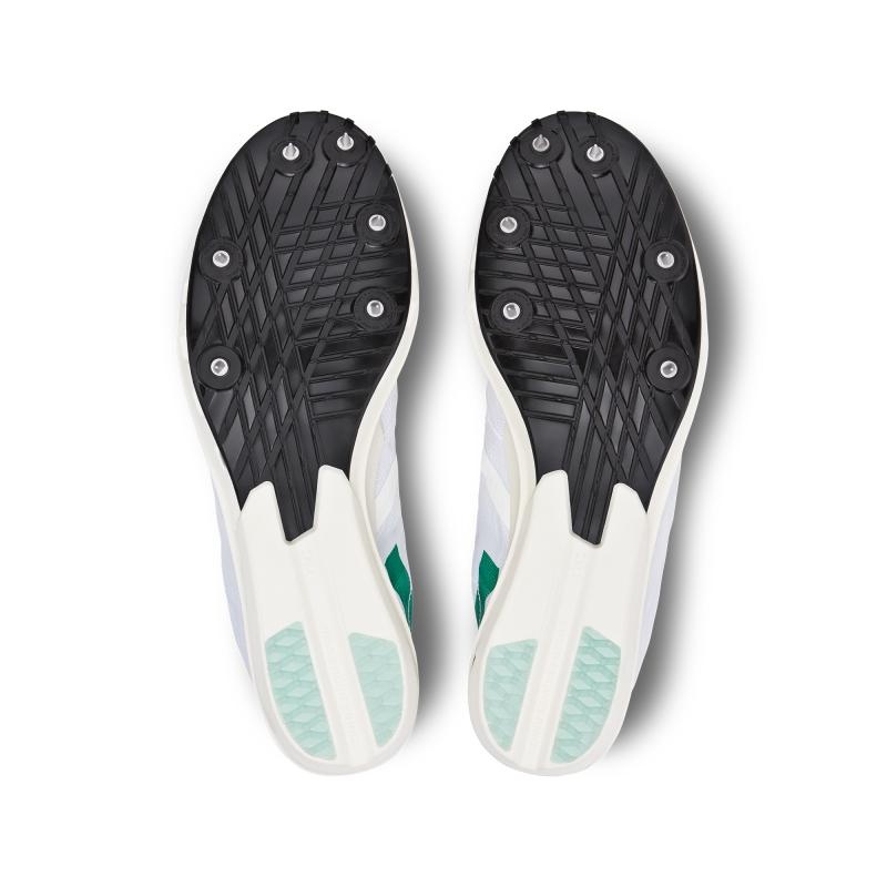 On Running Cloudspike 10000m Men's Track and Field Undyed-White | Mint | CDSZI-0859